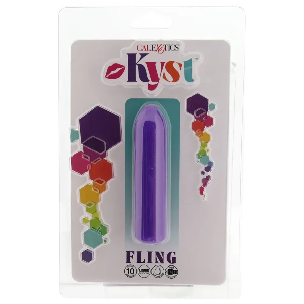 Kyst Fling Powerful Waterproof Rechargeable Bullet Vibrator By CalExotics - Purple