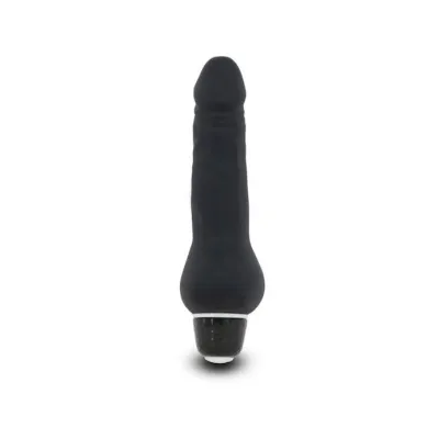 Mini Silicone Classic G Spot Vibrator Black 6 Inch