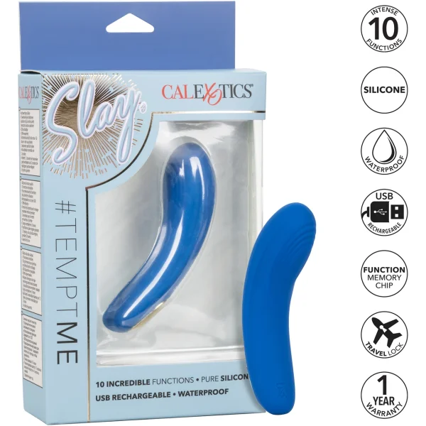 Slay #TemptMe Silicone Waterproof Mini Clitoral Bullet Vibrator By CalExotics