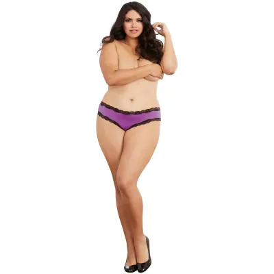 Open Back Panty 3x Iris Black