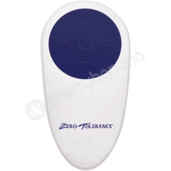 Zero Tolerance The Rocker Blue 'Come Hither' Motion Shaft With Ball-Buzzing Effect Prostate Vibrator