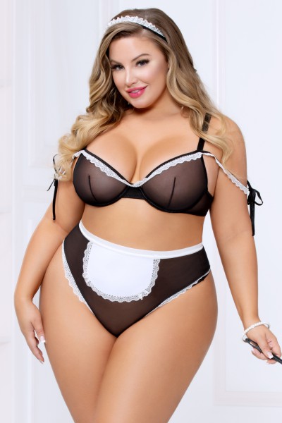 French Maid Bra Set OS