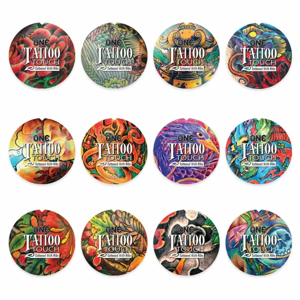 ONE Tattoo Touch Pleasure Ribbed Condoms | 12-Pack