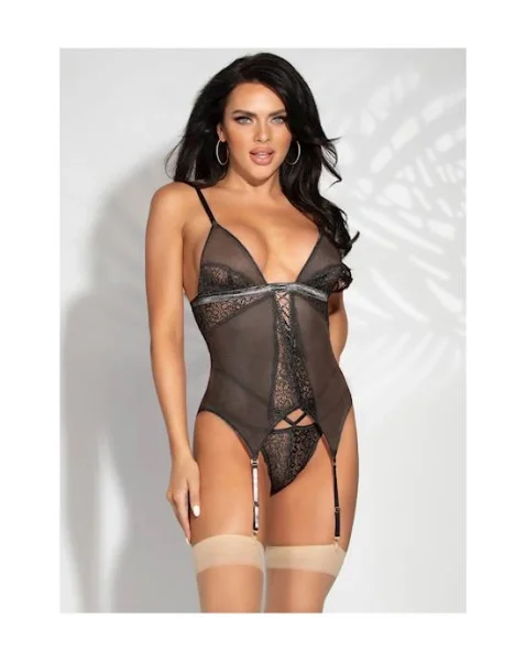 Midnight Kiss 2-piece Cami Set - Black - O/s
