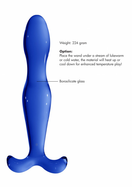 Elegance - Blue - High Quality Glass Dildos
