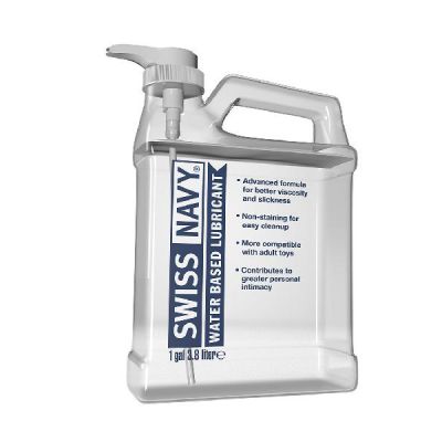 Swiss Navy Water Based Lubricant 1gal 3 8L