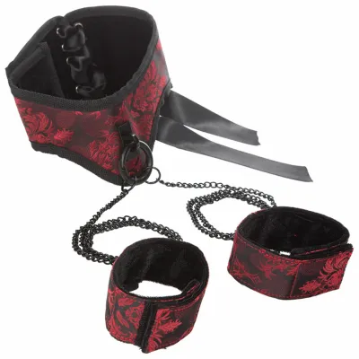 CalExotics Scandal Posture Collar with Cuffs