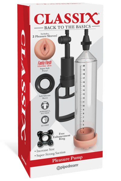 Pipedream 8.75" Super-Strong Suction Penis Pump - Pussy Entry