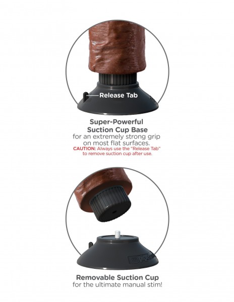 King Cock 6 in. Vibrating Cock