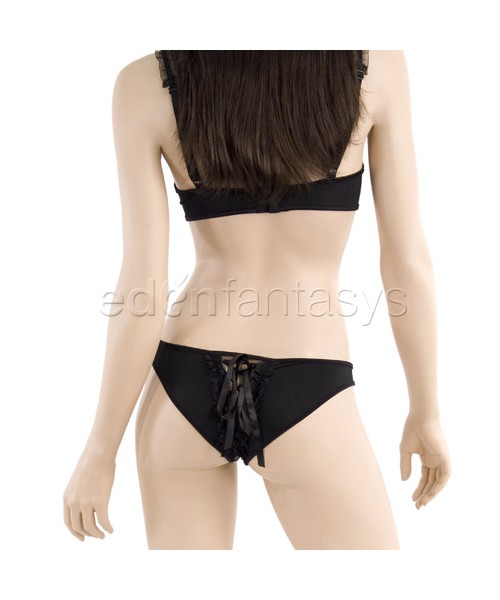 Luxurious open back teddy