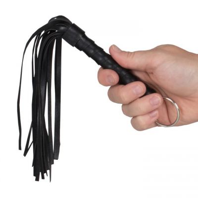 Bondara To The Point Black Mini Flogger 11 Inch