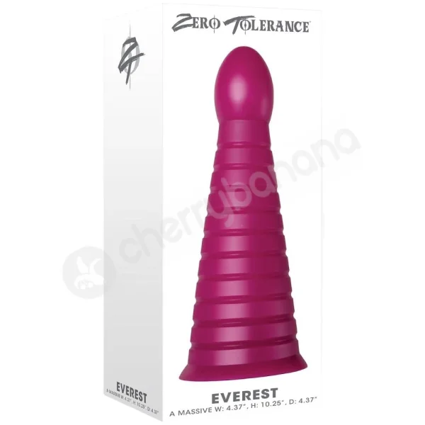 Zero Tolerance Everest Red Giant Cone Shaped Butt Plug With Suction Cup Base