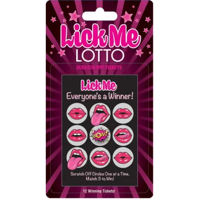 Lick Me Lotto 12 Winning Tickets