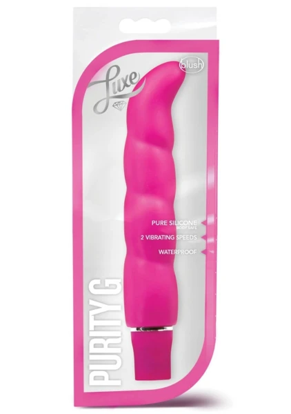 Luxe Purity G Silicone G-Spot Vibrator by Blush Novelties - Aqua