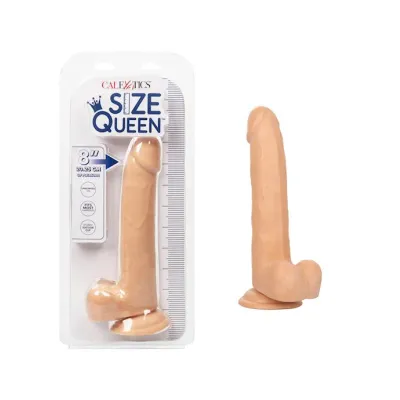 Size Queen Dildo Flesh 8 Inch