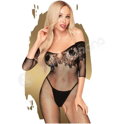 Penthouse Lingerie Black High Profile Crotchless Bodystocking