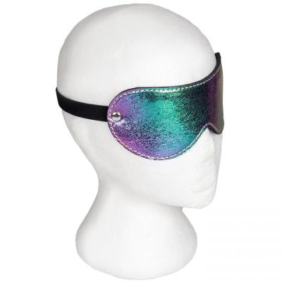 Bondara Shiny B tch Holographic Faux Leather Blindfold