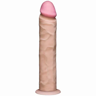 Realistic Cock Ultraskyn UR3 10 inch with out Balls White