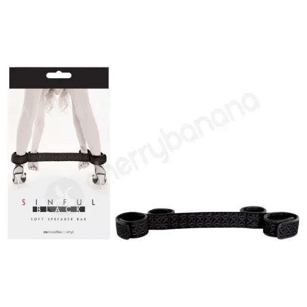 Sinful Black Soft Spreader Bar