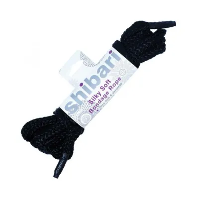 Shibari Silky Soft Bondage Rope 5 Meters Black