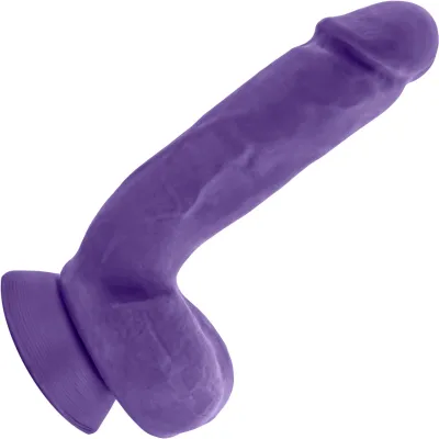 Au Naturel Bold Pound 8 5 Inch Sensa Feel Dual Density Dildo By Blush Purple