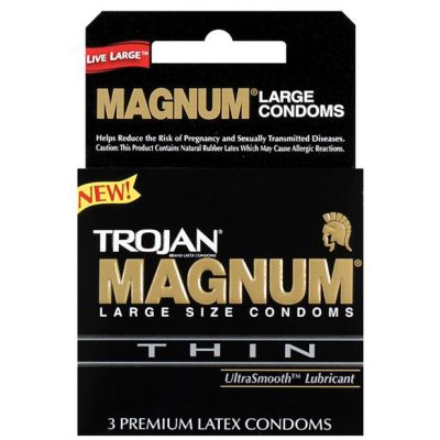 Trojan Condoms Magnum Thin Box of 3