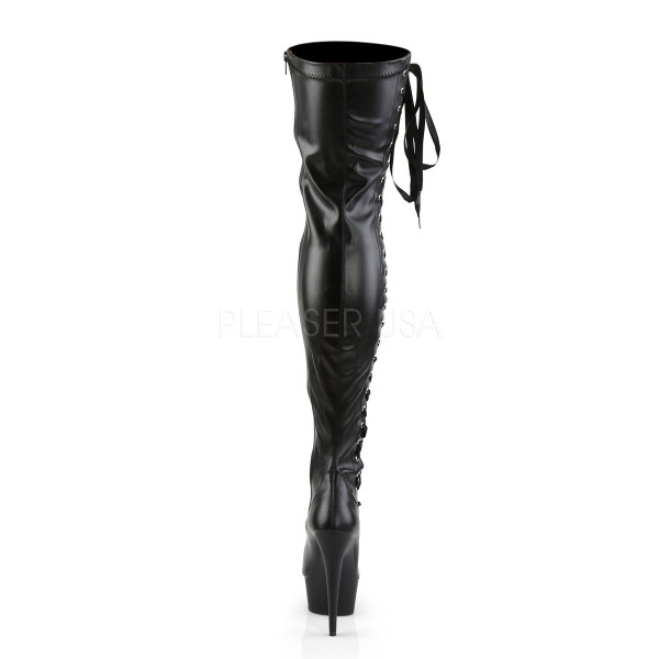 6 inches Heel, 1 3/4 inches PF Thigh Boot W/Side Ribbon Lace,Side Zip — image 4 of 4