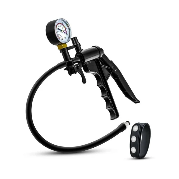Performance - Gauge Pump Pistol With Silicone Tubing & Silicone Cock Strap - Black