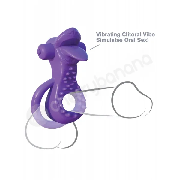 Fantasy C-ringz Purple Lovely Licks Couples Ring