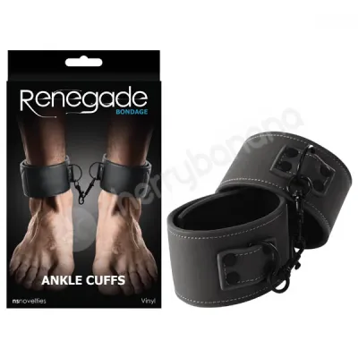 Renegade Bondage Black Ankle Cuffs