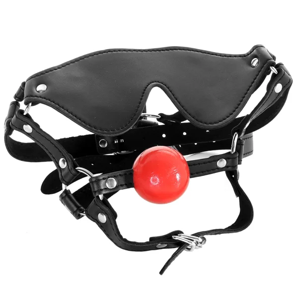 Strict - Blindfold Harness and Ball Gag