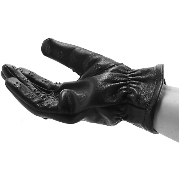 Black Leather Vampire Gloves