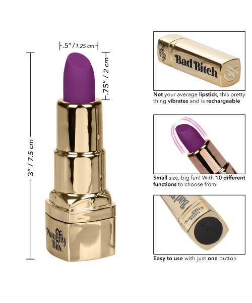 Naughty Bits Bad Bitch Lipstick Vibrator