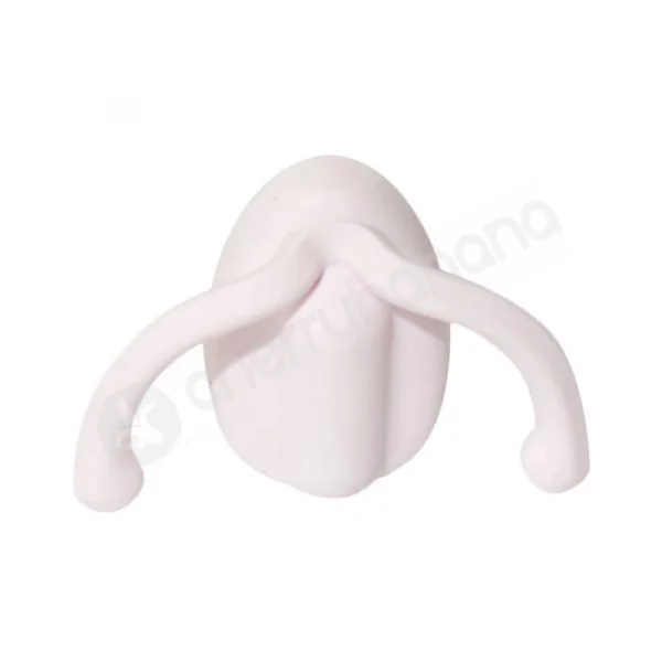 Dame Eva II White Silicone Hands-Free Clitoral Vibrator