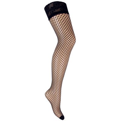 Plus Mesh Fishnet Hold Ups 2XL