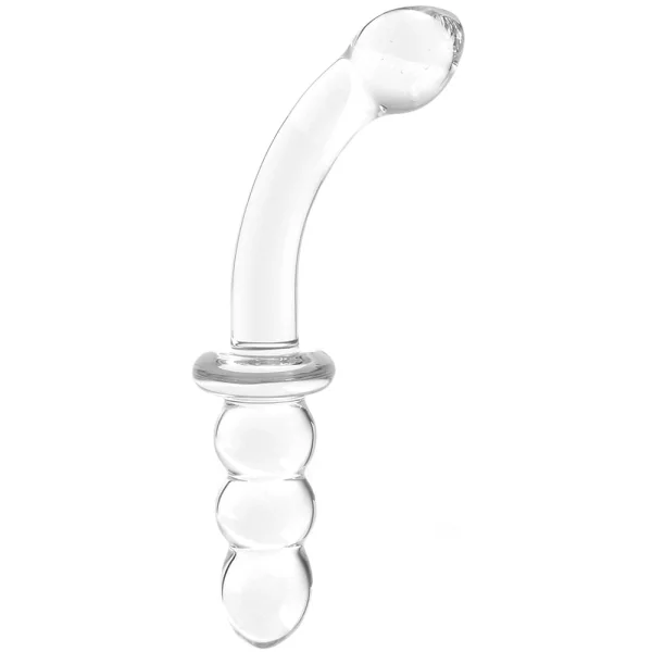 Glas 8-inch Ribbed G Spot Glass Dildo