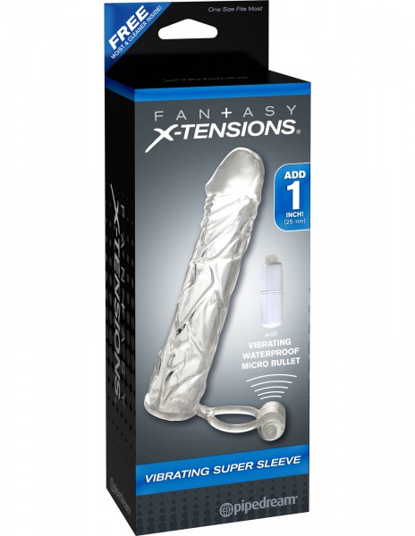 Pipedream Vibrating 6" Super Sleeve with Ball Strap