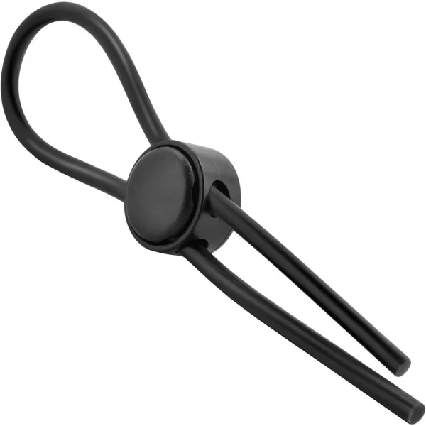 Stay Hard Silicone Loop Cock Ring - Black