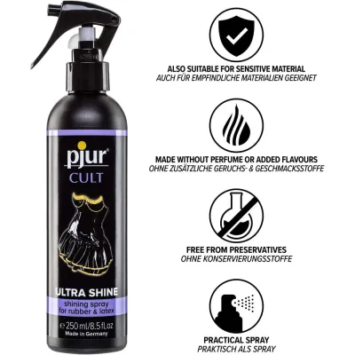 Pjur Cult Ultra Shine Spray Rubber amp Latex Conditioner 250ml 8 5oz