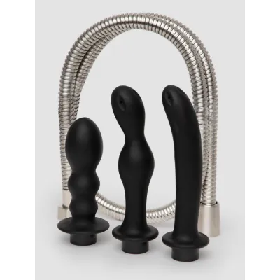Hydro Series Silicone Shower Spraying Anal Douche Set
