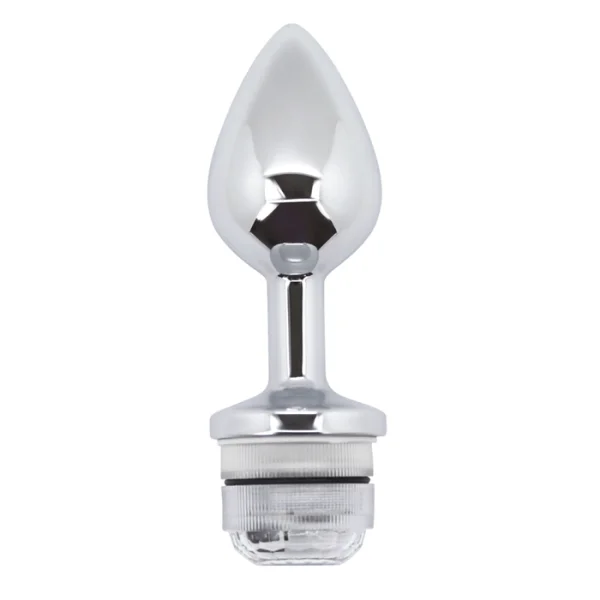Light-Up Metal Anal Plug with Remote