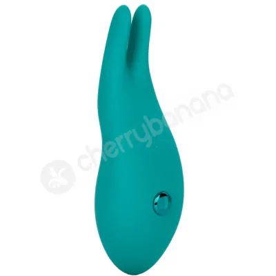 Calexotics Pixies Bunny Teal Curved Clit Stimulating Vibrator