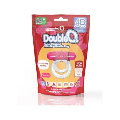 Cock Rings Screaming O 4b Doubleo 6 Vibrating Double Cockring Strawberry