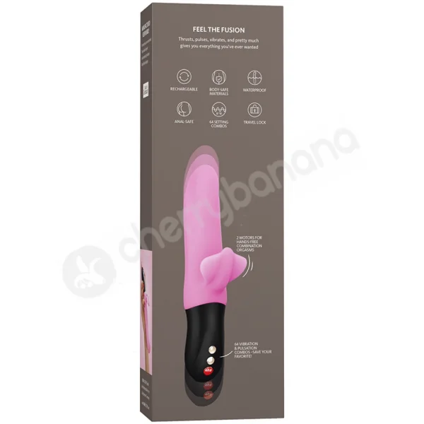 Fun Factory Bi Stronic Fusion 64 Speed Candy Rose Thrusting Rabbit Vibrator