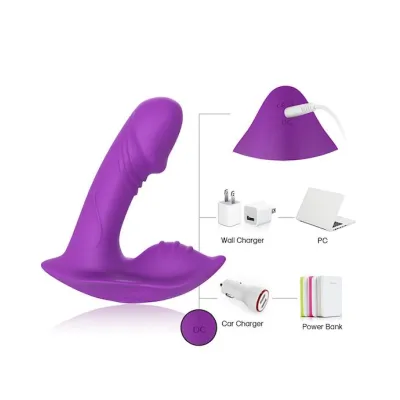 Manta Panty Vibrator Purple 3 7 Inch