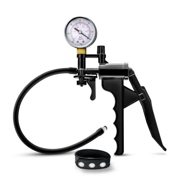 Performance - Gauge Pump Pistol With Silicone Tubing & Silicone Cock Strap - Black