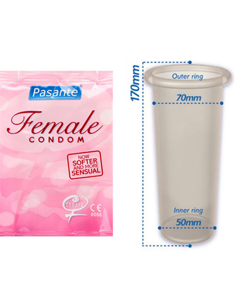 Pasante Female Condoms 3pcs