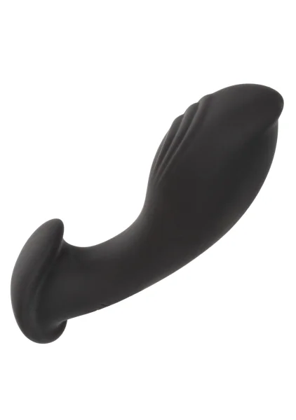 Eclipse Liquid Silicone Flex Vibrating Rechargeable Anal Probe By CalExotics - Black