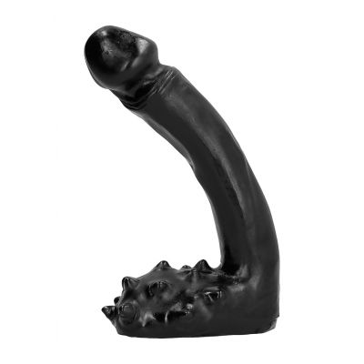 All Black 19 cm Jewel Butt Plug