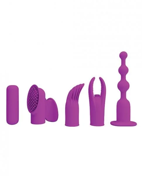 Pretty Love Joys 4 In 1 Kit Bullet Vibrator with Attachments — image 4 of 6